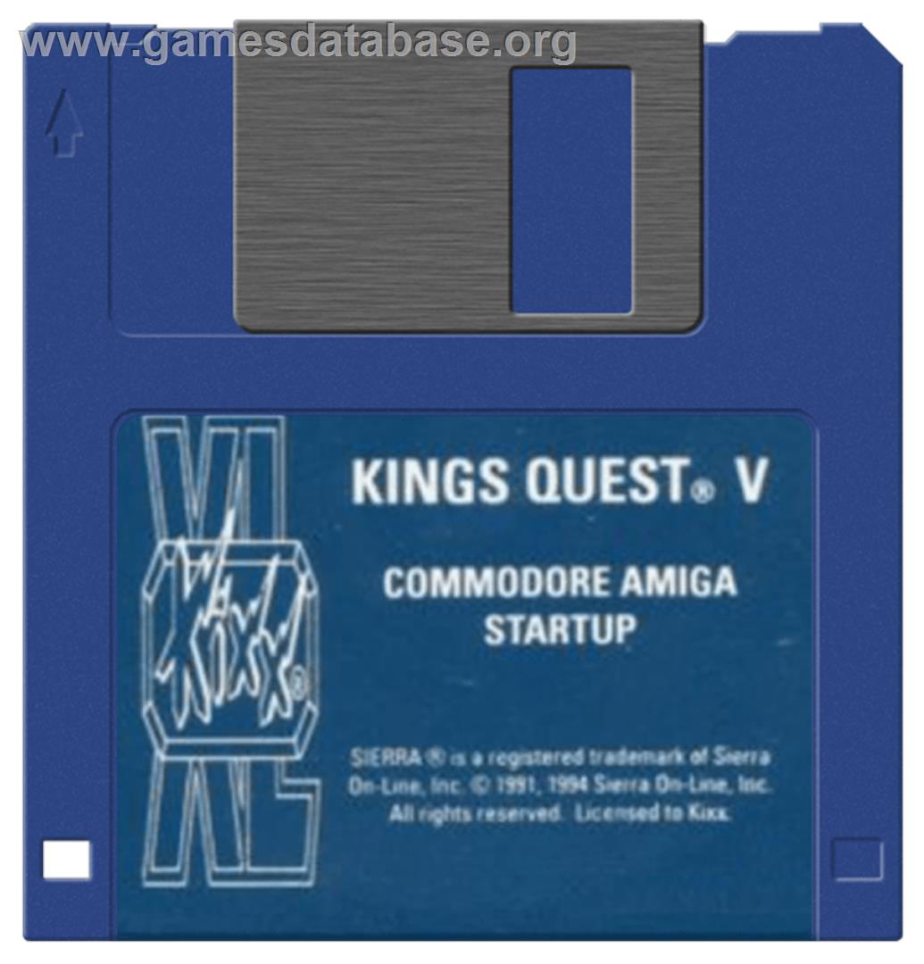 King's Quest V: Absence Makes the Heart Go Yonder - Commodore Amiga - Artwork - Cartridge