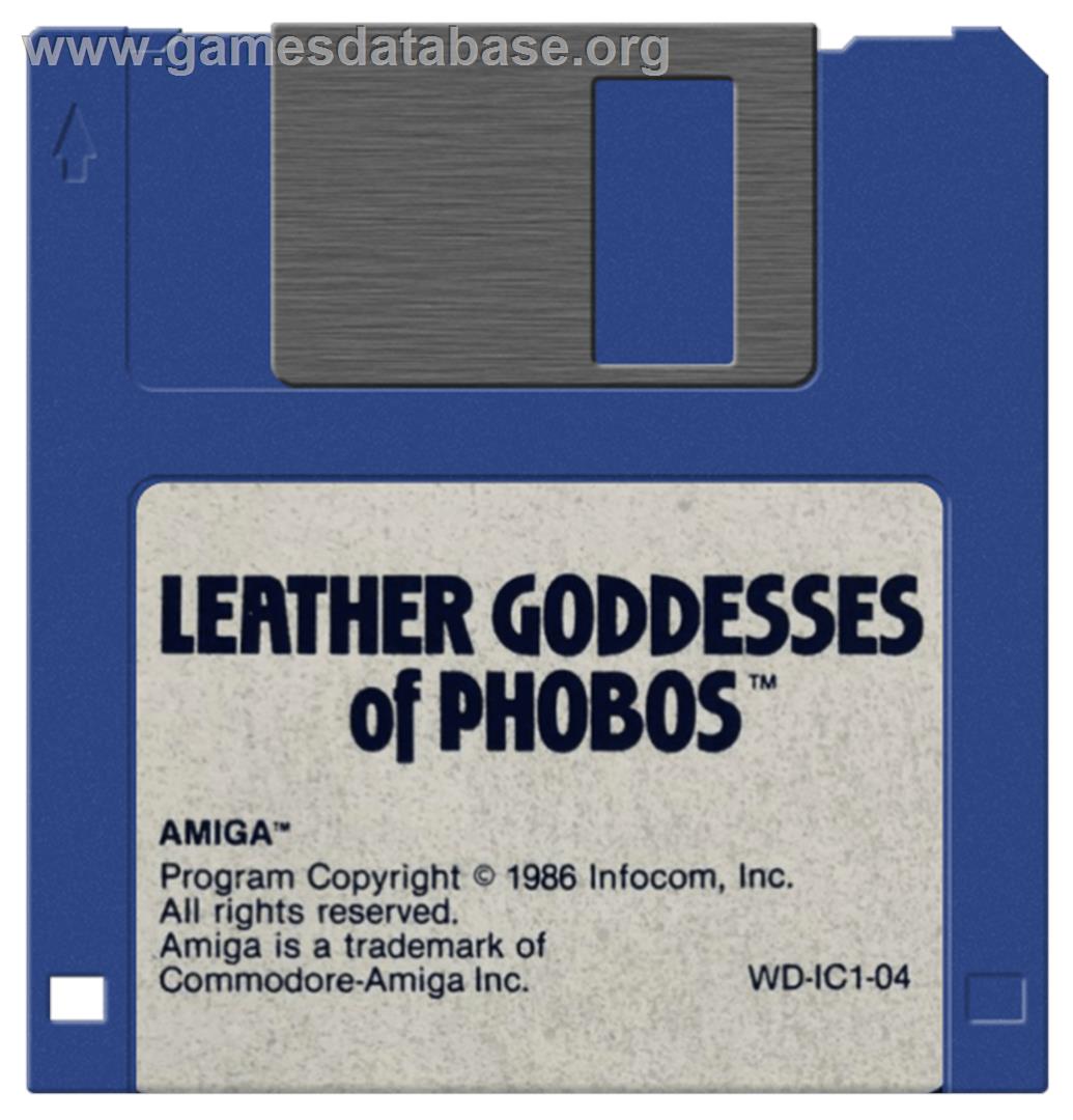 Leather Goddesses of Phobos - Commodore Amiga - Artwork - Cartridge