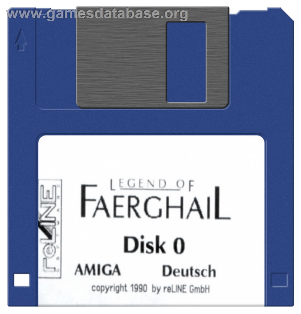 Legend Of Faerghail - Commodore Amiga - Artwork - Cartridge