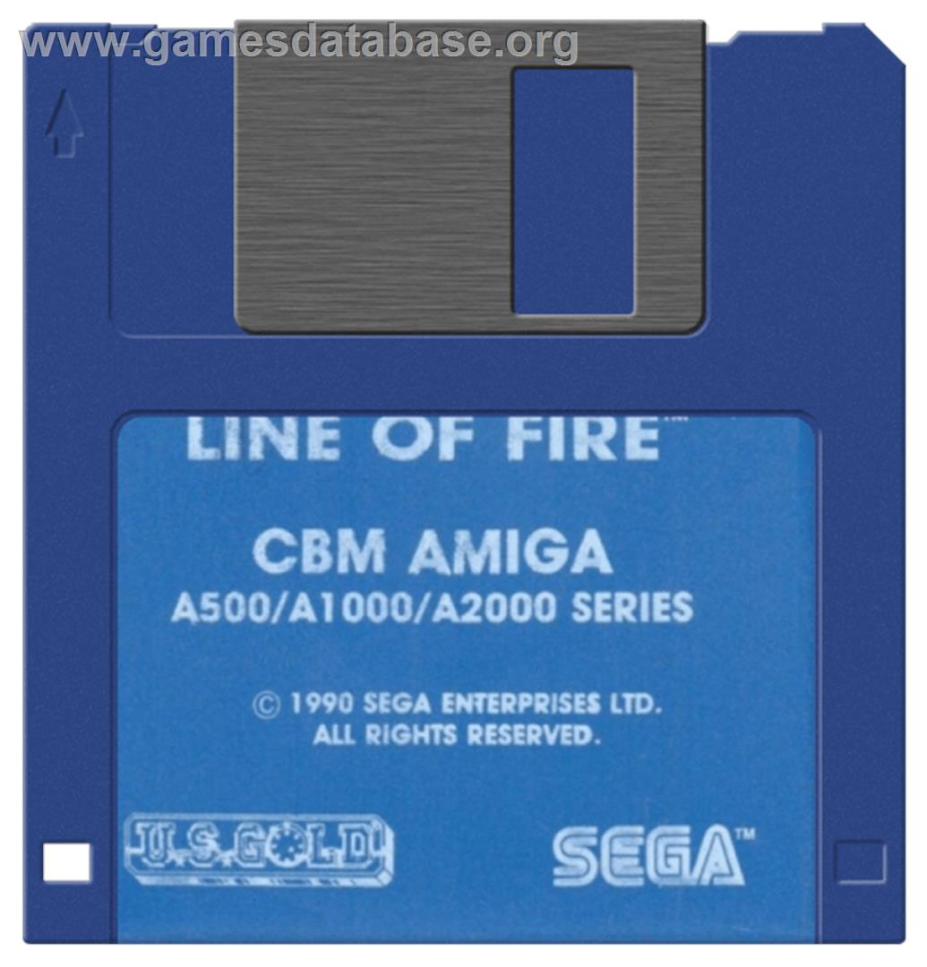 Line Of Fire - Commodore Amiga - Artwork - Cartridge