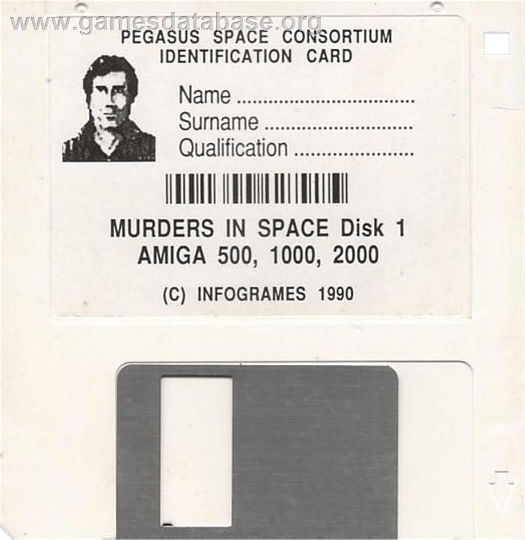 Murders in Space - Commodore Amiga - Artwork - Cartridge