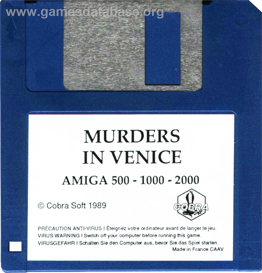 Murders in Venice - Commodore Amiga - Artwork - Cartridge