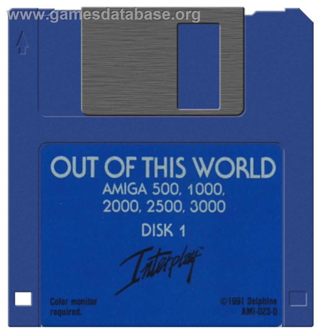 Out of This World - Commodore Amiga - Artwork - Cartridge