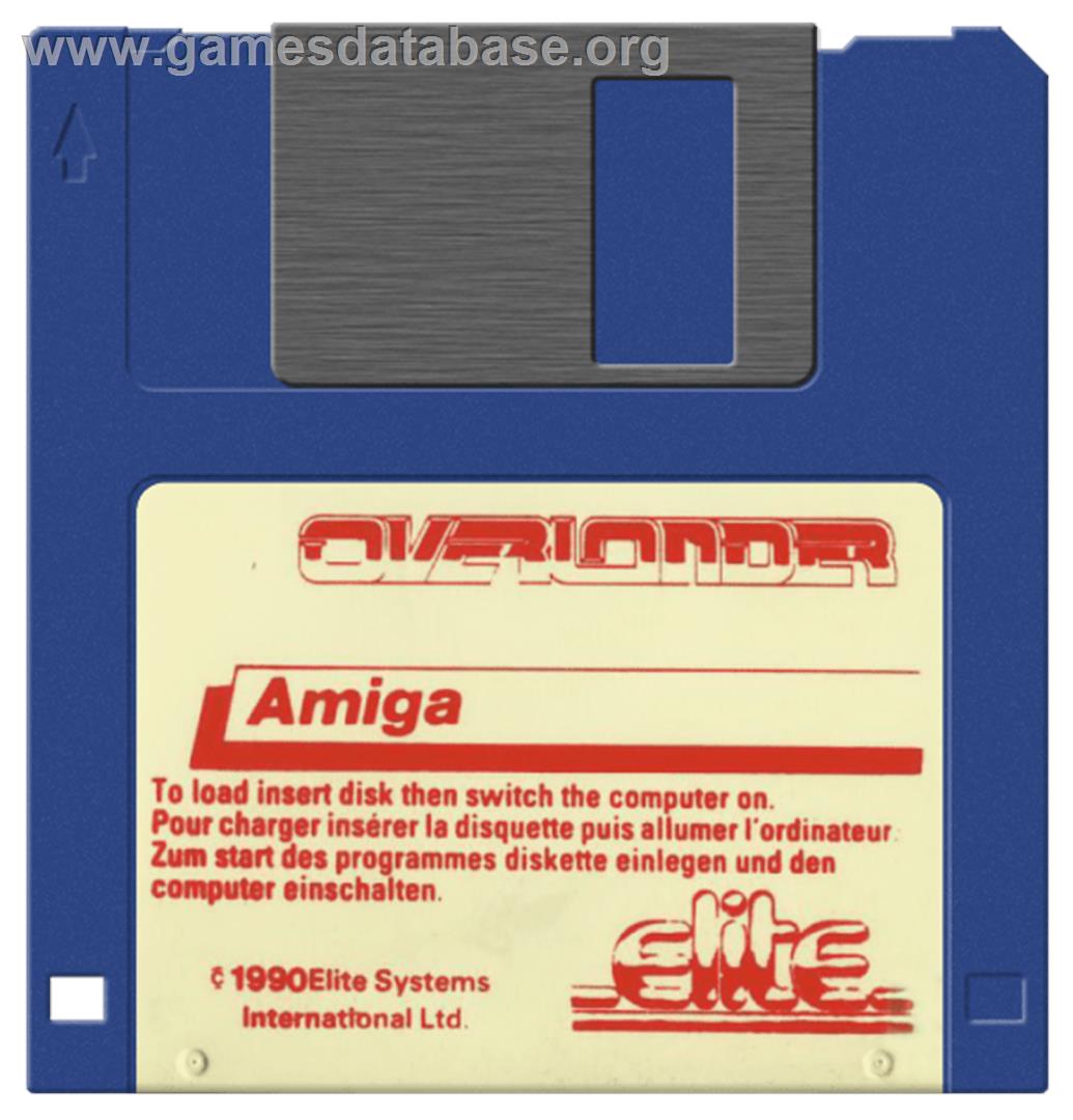 Overlander - Commodore Amiga - Artwork - Cartridge