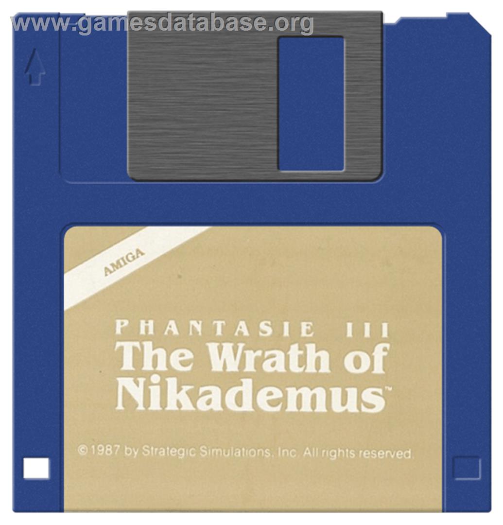 Phantasie 3 - The Wrath Of Nikademus - Commodore Amiga - Artwork - Cartridge