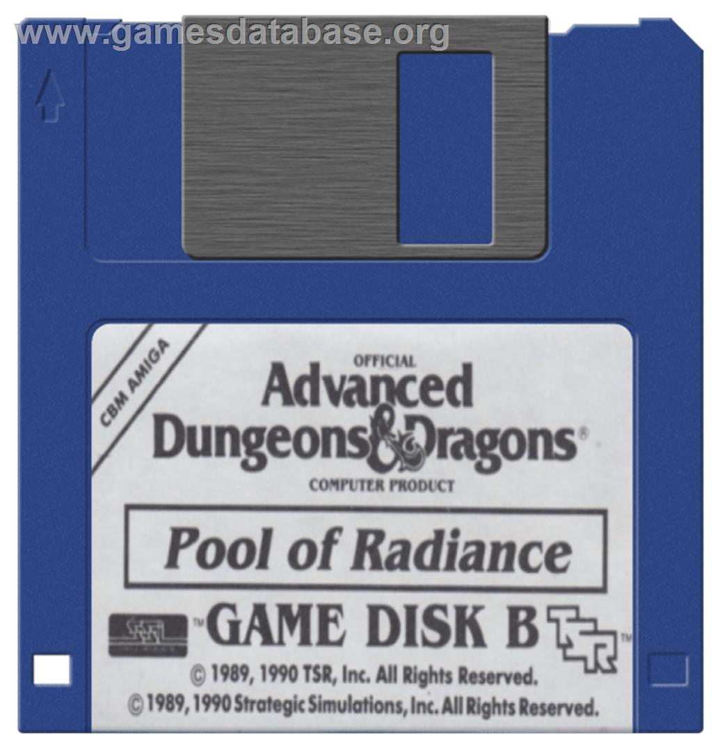 Pool of Radiance - Commodore Amiga - Artwork - Cartridge
