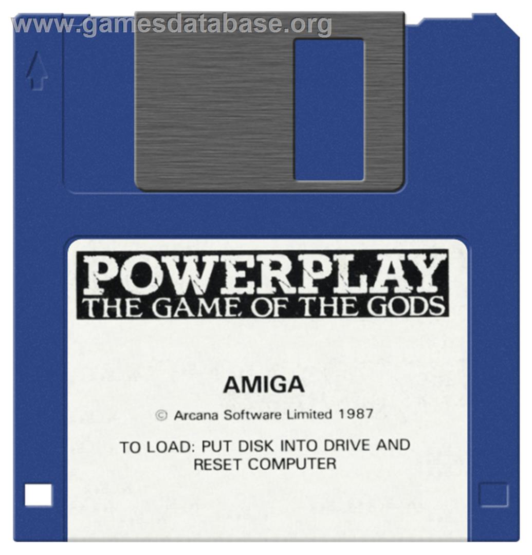Powerplay: The Game of the Gods - Commodore Amiga - Artwork - Cartridge