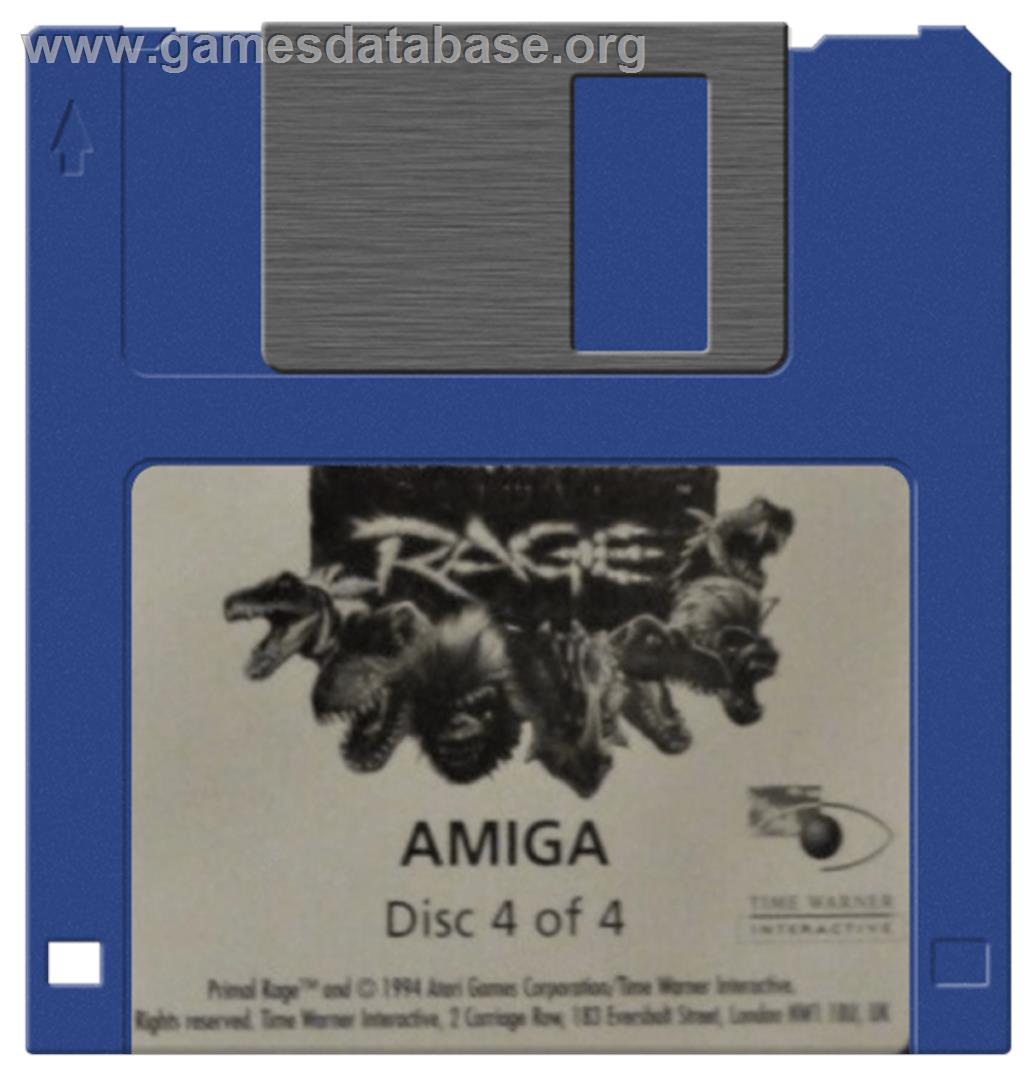 Primal Rage - Commodore Amiga - Artwork - Cartridge
