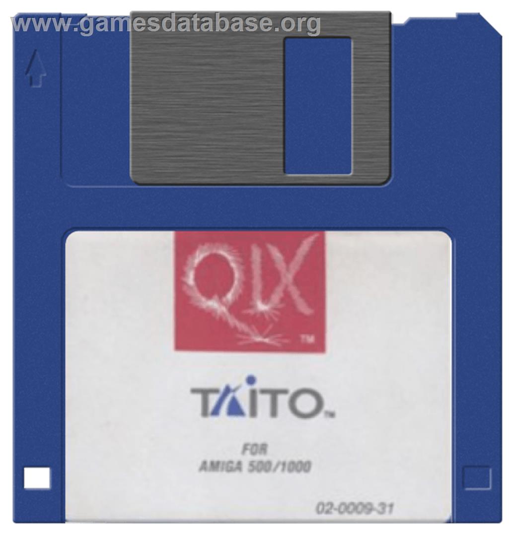 QIX - Commodore Amiga - Artwork - Cartridge
