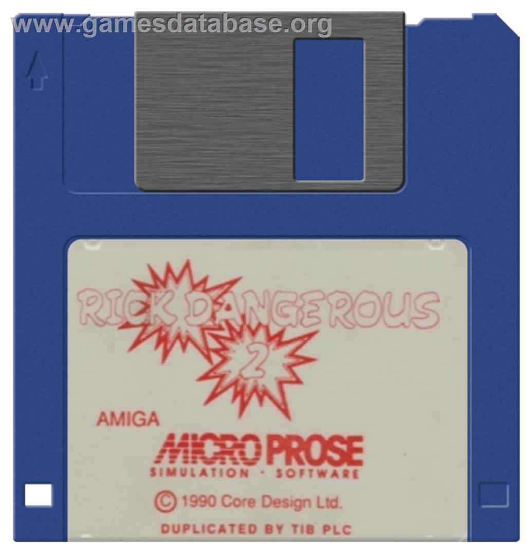 Rick Dangerous 2 - Commodore Amiga - Artwork - Cartridge