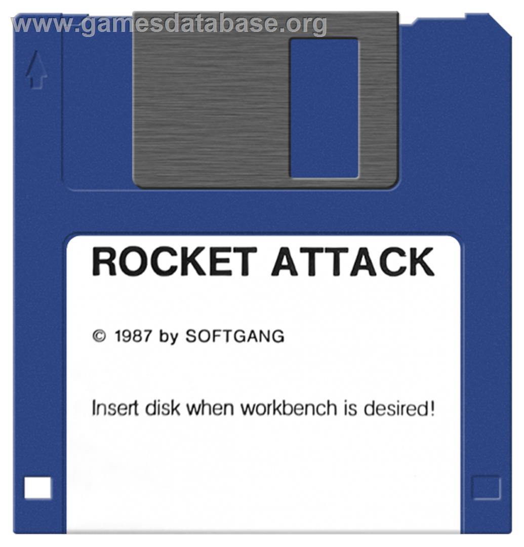 Rocket Attack - Commodore Amiga - Artwork - Cartridge