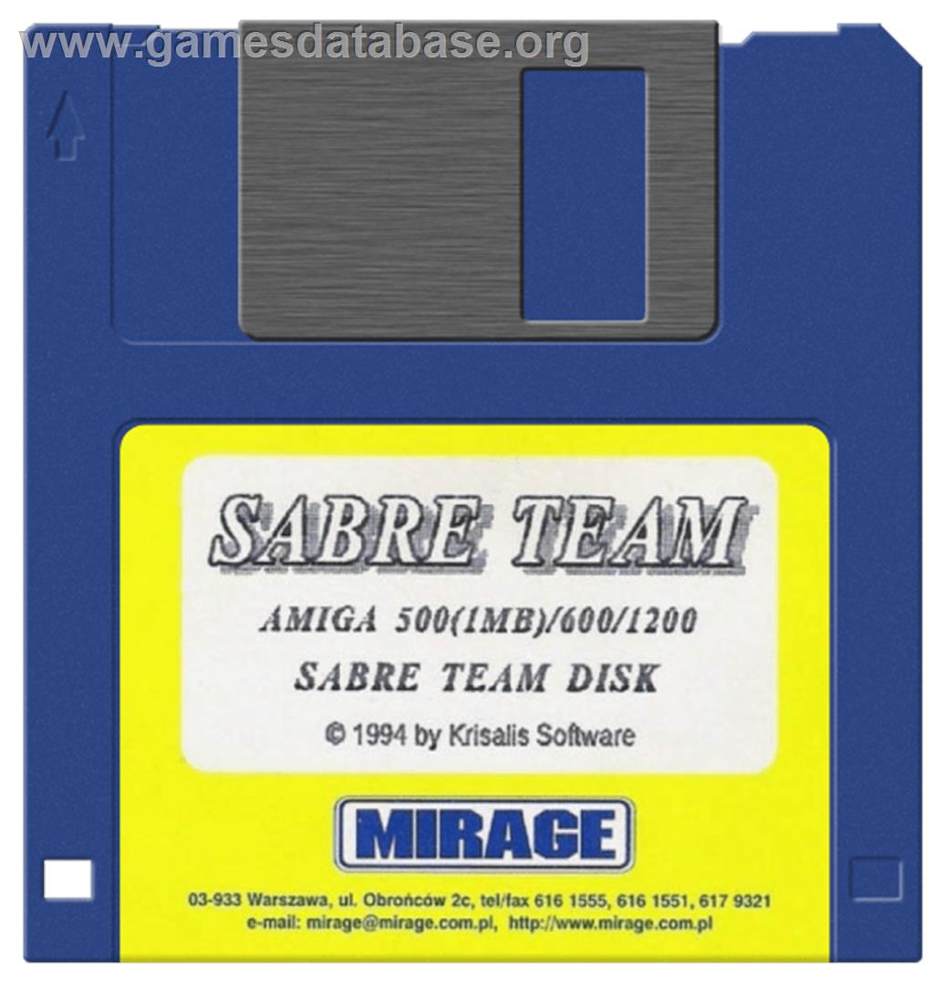 Sabre Team - Commodore Amiga - Artwork - Cartridge