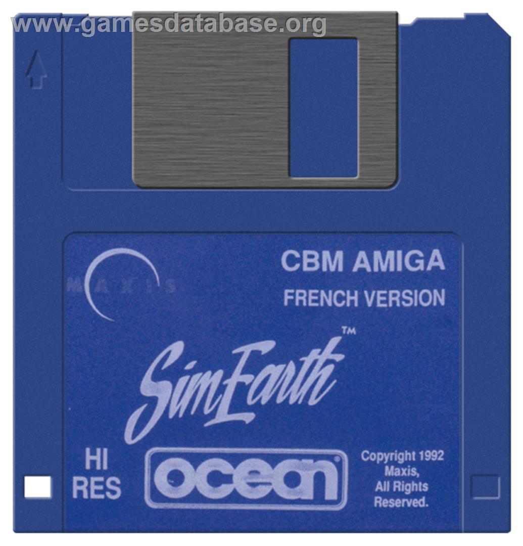 Simearth - The Living Planet - Commodore Amiga - Artwork - Cartridge
