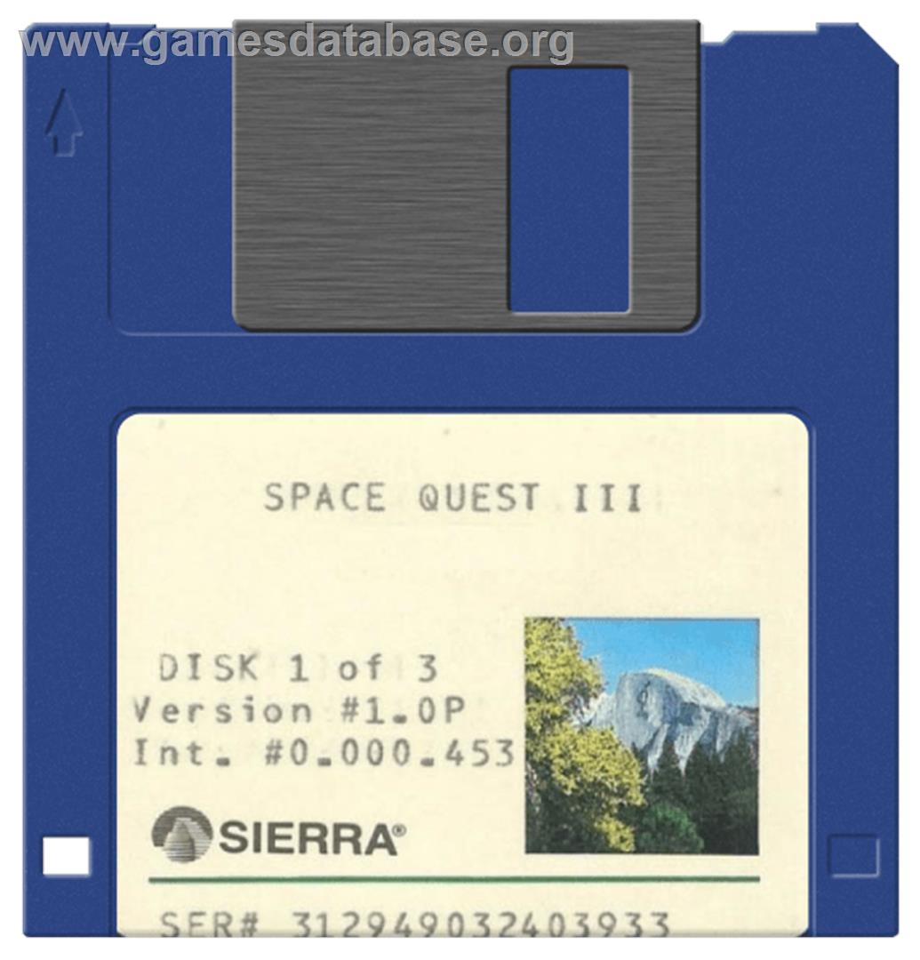 Space Quest III: The Pirates of Pestulon - Commodore Amiga - Artwork - Cartridge