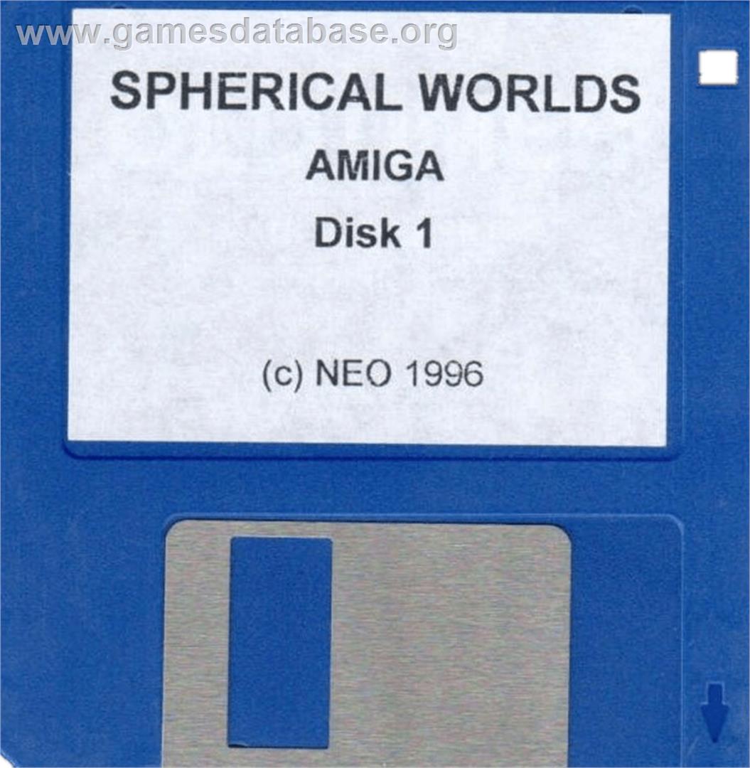 Spherical Worlds - Commodore Amiga - Artwork - Cartridge