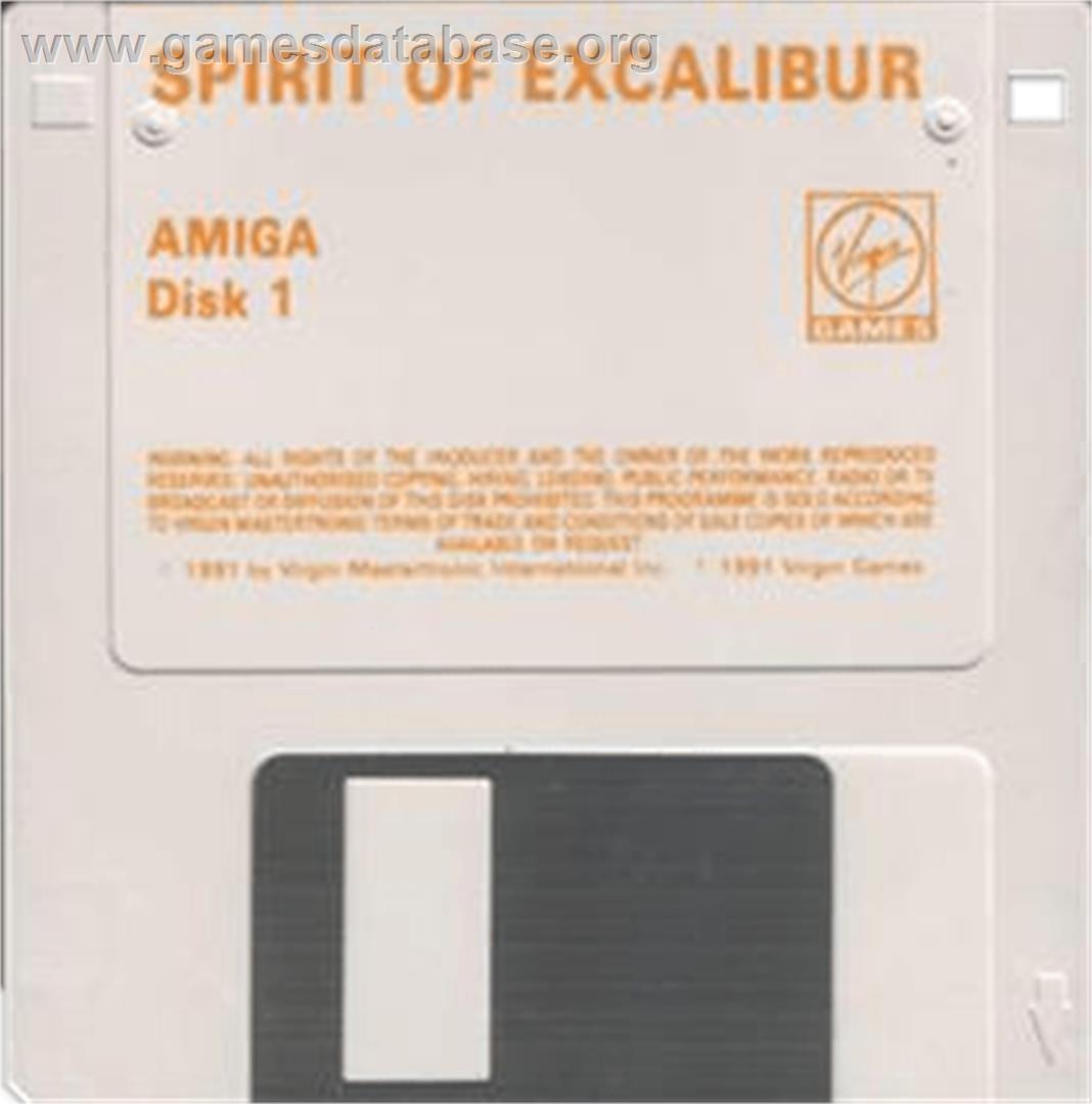 Spirit of Excalibur - Commodore Amiga - Artwork - Cartridge