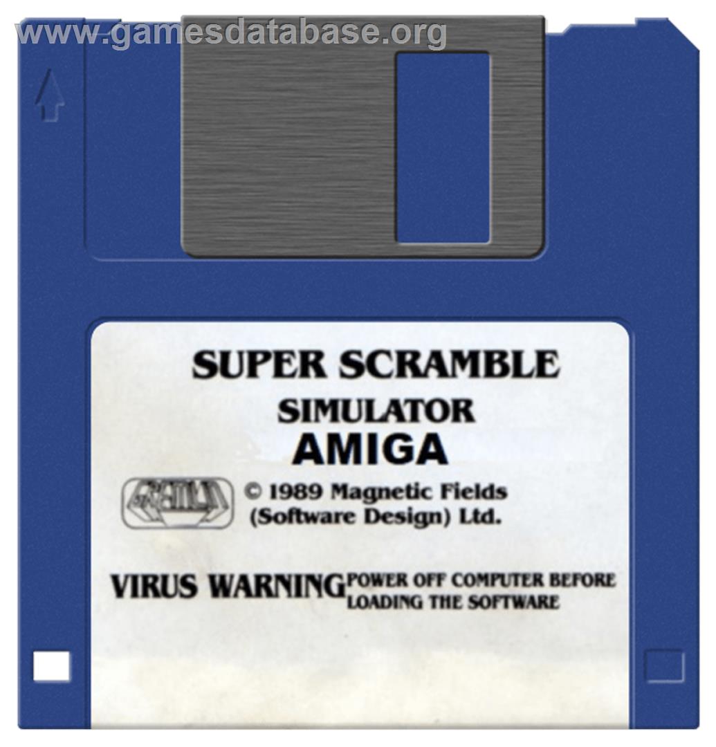 Super Scramble Simulator - Commodore Amiga - Artwork - Cartridge