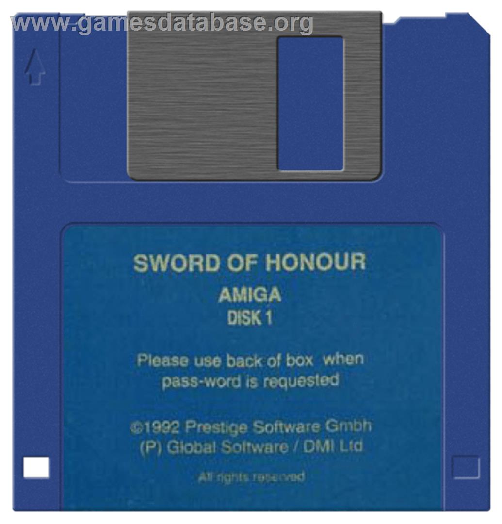 Sword of Honour - Commodore Amiga - Artwork - Cartridge