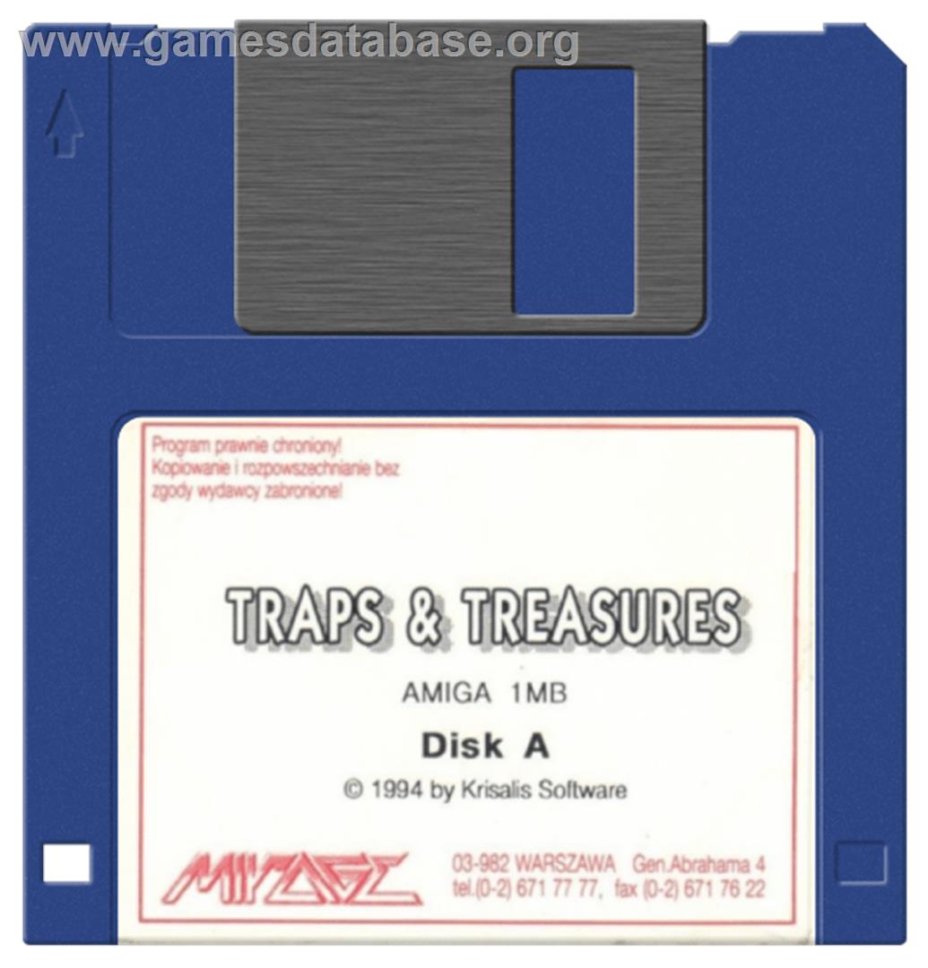 Traps 'n' Treasures - Commodore Amiga - Artwork - Cartridge