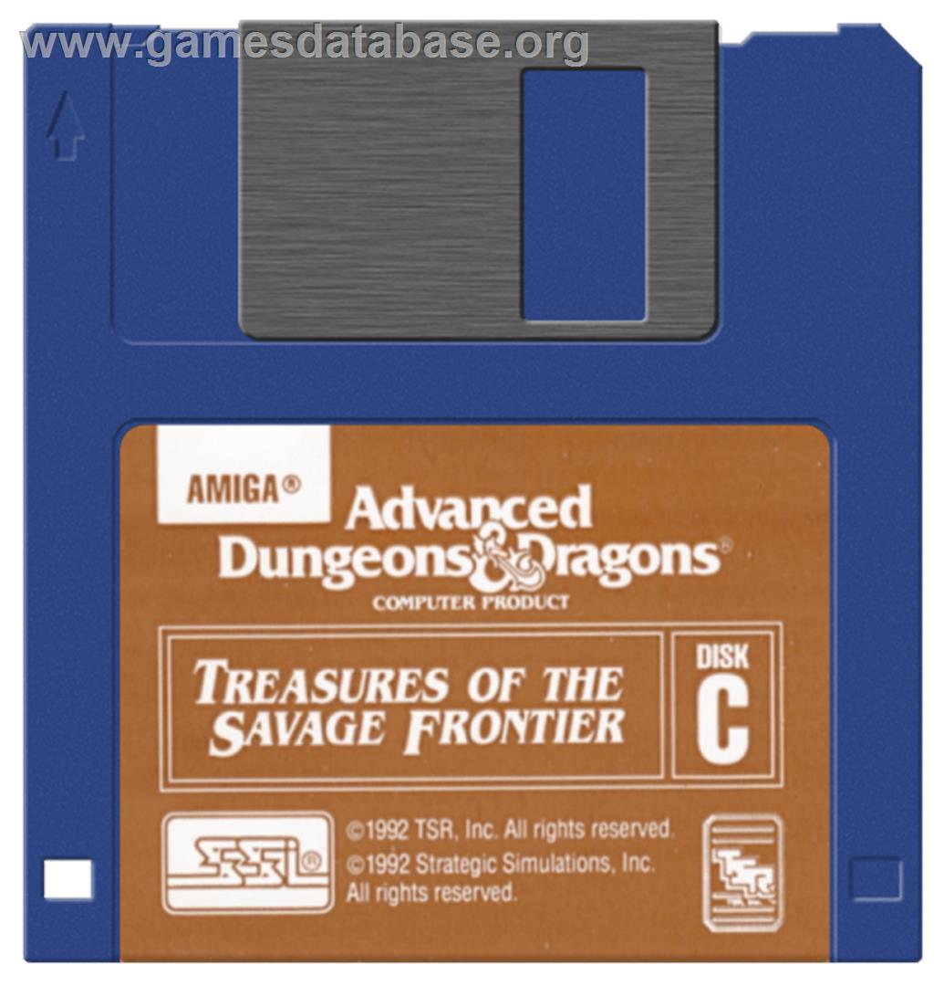 Treasures of the Savage Frontier - Commodore Amiga - Artwork - Cartridge