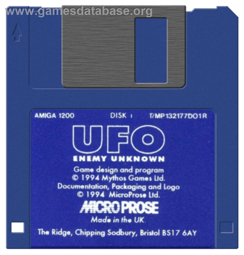 UFO - Enemy Unknown - Commodore Amiga - Artwork - Cartridge