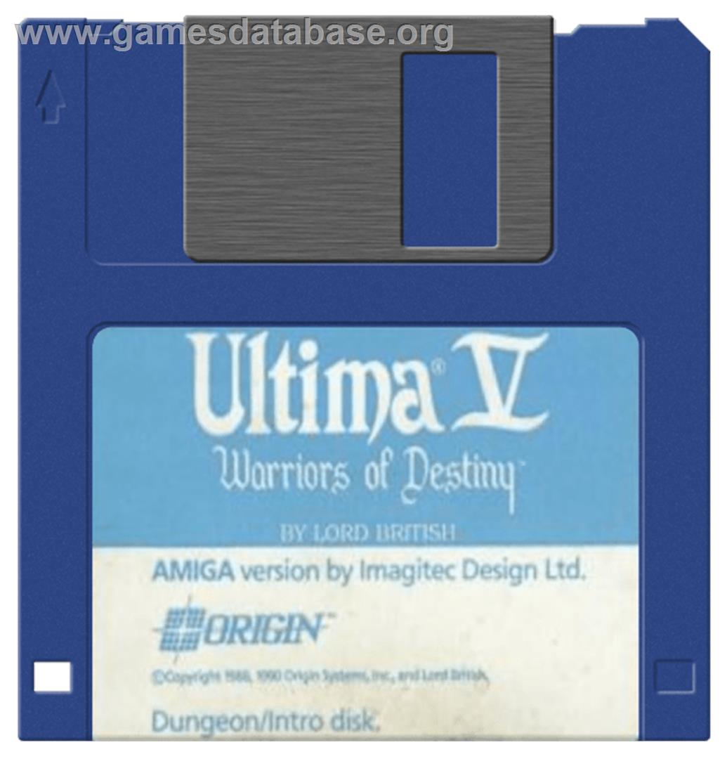 Ultima V: Warriors of Destiny - Commodore Amiga - Artwork - Cartridge