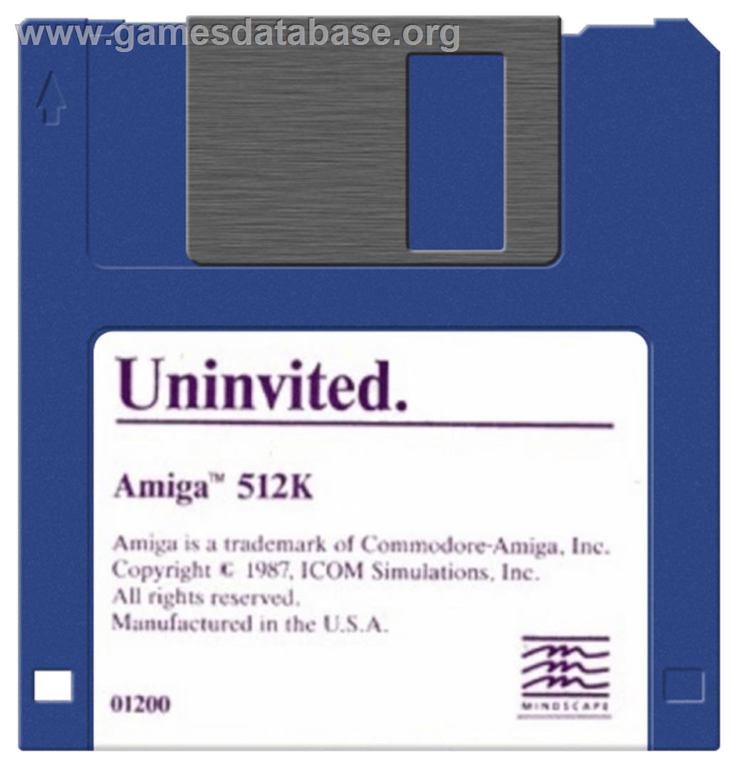Uninvited - Commodore Amiga - Artwork - Cartridge