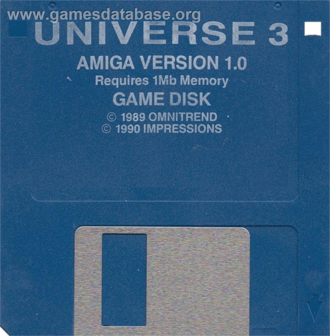 Universe 3 - Commodore Amiga - Artwork - Cartridge