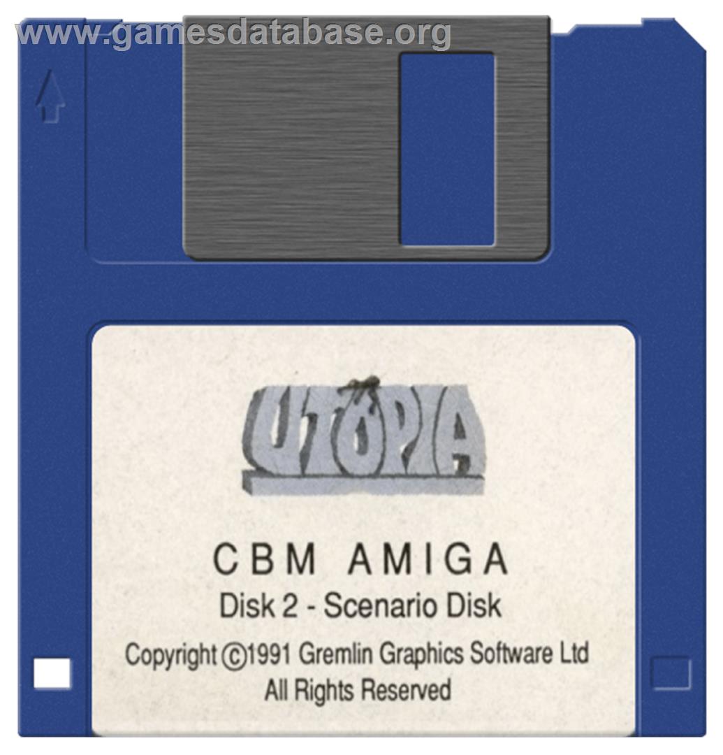 Utopia: The Creation of a Nation - Commodore Amiga - Artwork - Cartridge