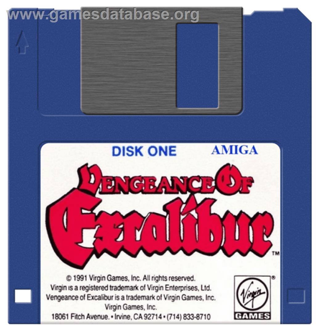 Vengeance of Excalibur - Commodore Amiga - Artwork - Cartridge
