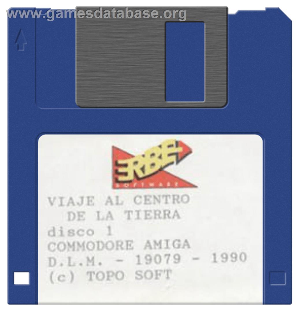 Viaje Al Centro De La Tierra - Commodore Amiga - Artwork - Cartridge