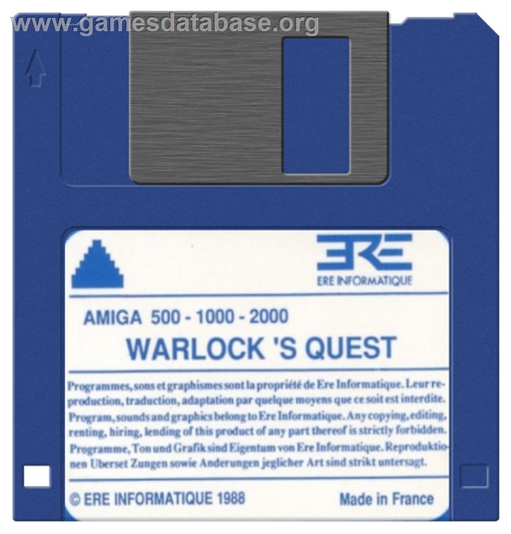 Warlock: The Avenger - Commodore Amiga - Artwork - Cartridge