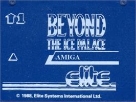 Top of cartridge artwork for Beyond the Ice Palace on the Commodore Amiga.