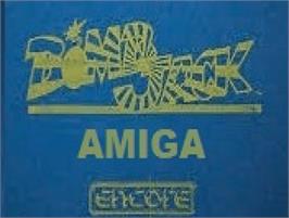 Top of cartridge artwork for Bomb Jack on the Commodore Amiga.