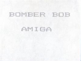 Top of cartridge artwork for Bomber Bob on the Commodore Amiga.