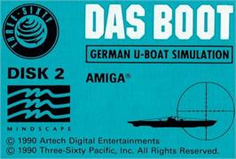 Top of cartridge artwork for Boot, Das on the Commodore Amiga.