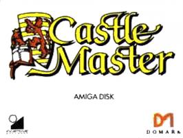 Top of cartridge artwork for Castle Master on the Commodore Amiga.
