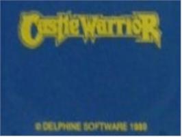 Top of cartridge artwork for Castle Warrior on the Commodore Amiga.