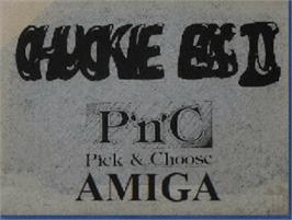 Top of cartridge artwork for Chuckie Egg 2 on the Commodore Amiga.
