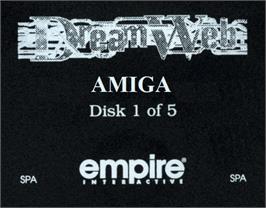 Top of cartridge artwork for DreamWeb on the Commodore Amiga.