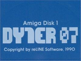 Top of cartridge artwork for Dyter-07 on the Commodore Amiga.