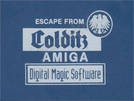 Top of cartridge artwork for Escape From Colditz on the Commodore Amiga.