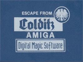 Top of cartridge artwork for Escape from Colditz on the Commodore Amiga.