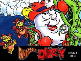 Top of cartridge artwork for Fantastic Dizzy on the Commodore Amiga.