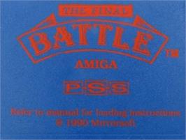Top of cartridge artwork for Final Battle, The on the Commodore Amiga.