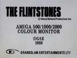 Top of cartridge artwork for Flintstones, The on the Commodore Amiga.