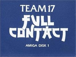 Top of cartridge artwork for Full Contact on the Commodore Amiga.
