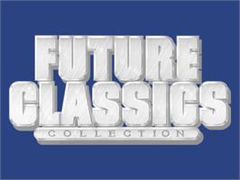 Top of cartridge artwork for Future Classics Collection on the Commodore Amiga.
