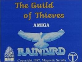 Top of cartridge artwork for Guild Of Thieves, The on the Commodore Amiga.