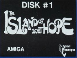 Top of cartridge artwork for Island Of Lost Hope, The on the Commodore Amiga.